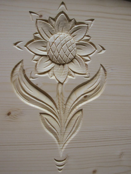 Schnitzerei Blume